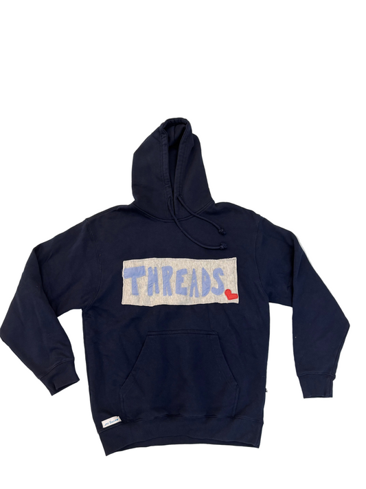 threads hoodie (L)