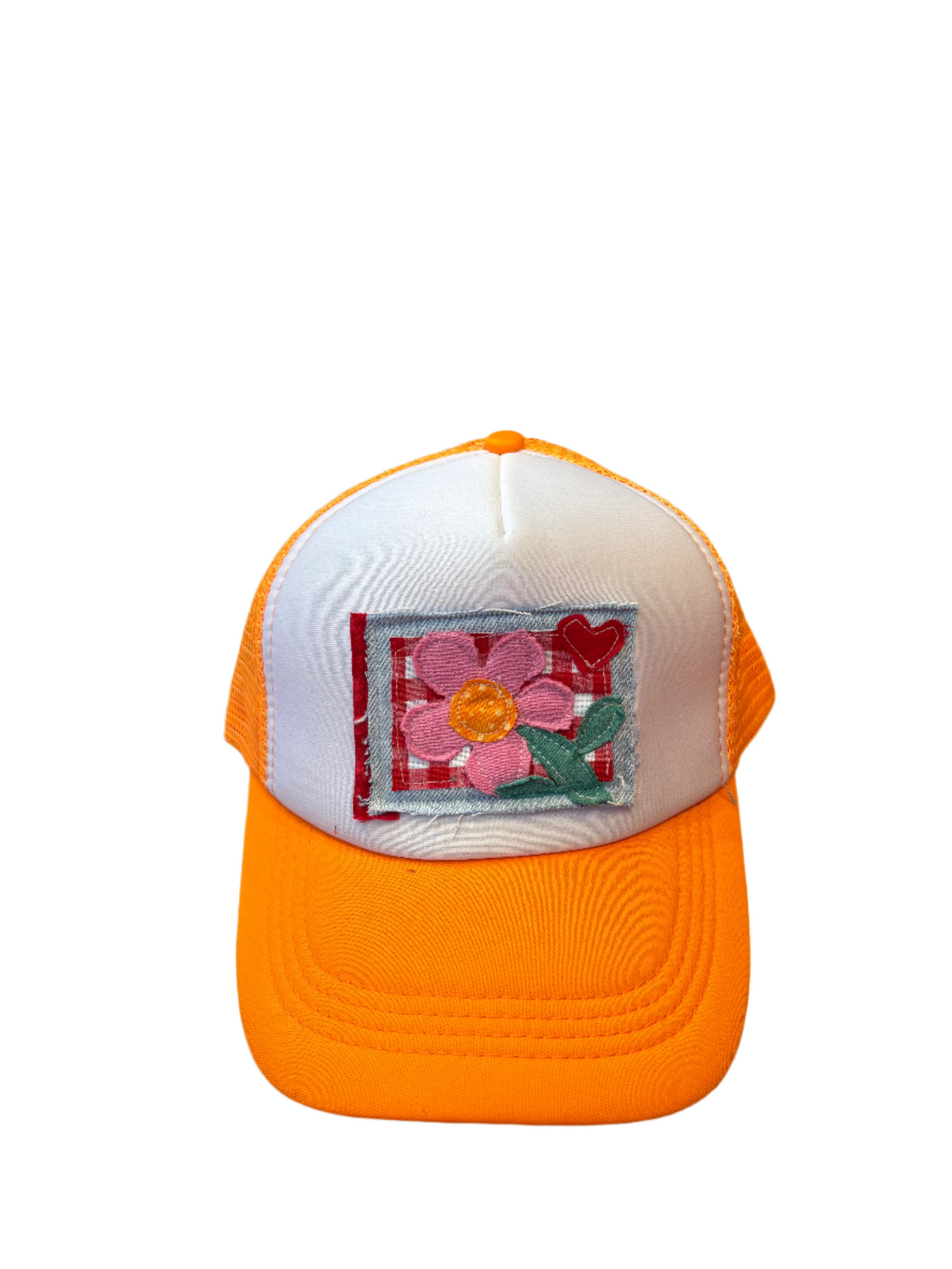 flower trucker hat