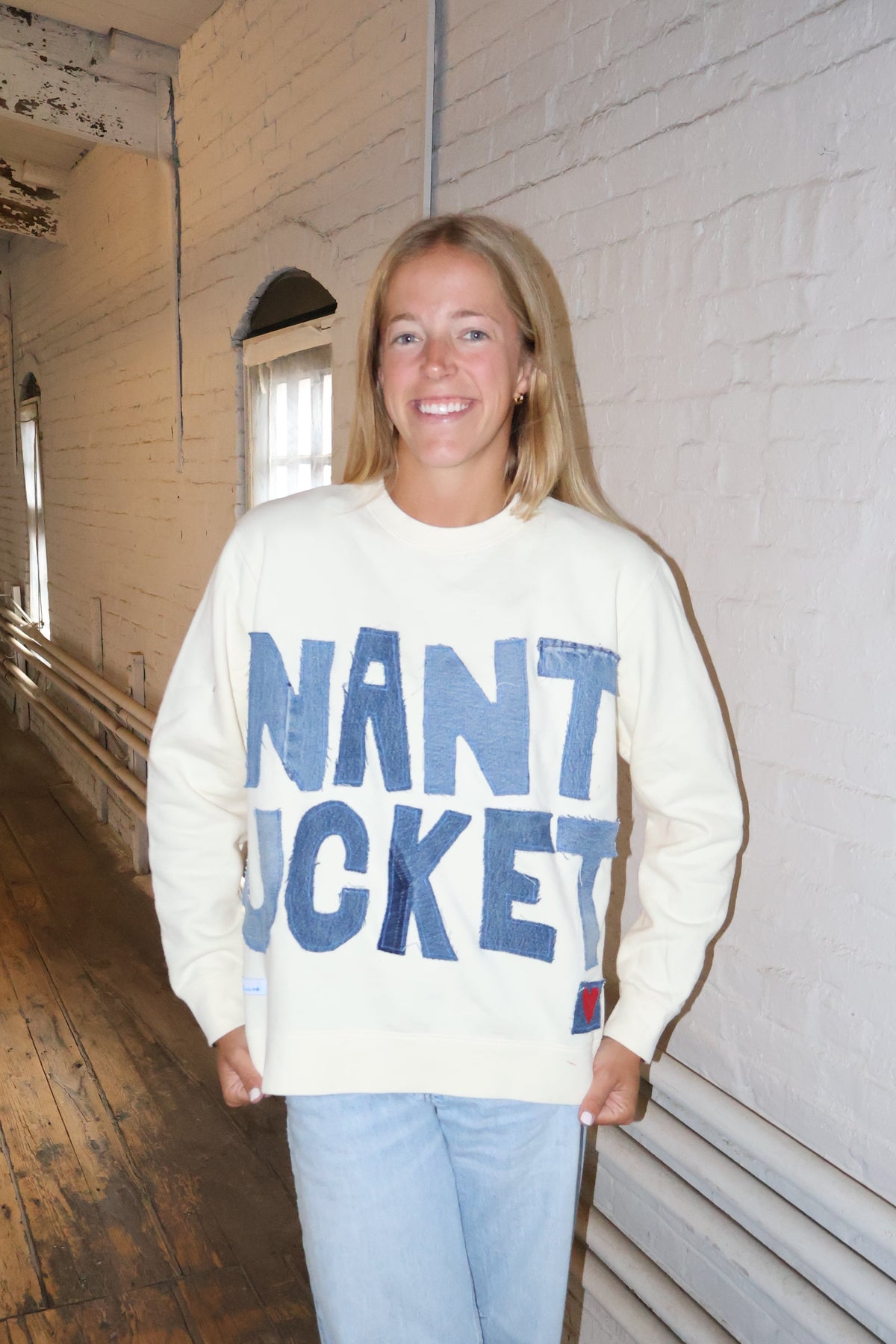 denim nantucket crew