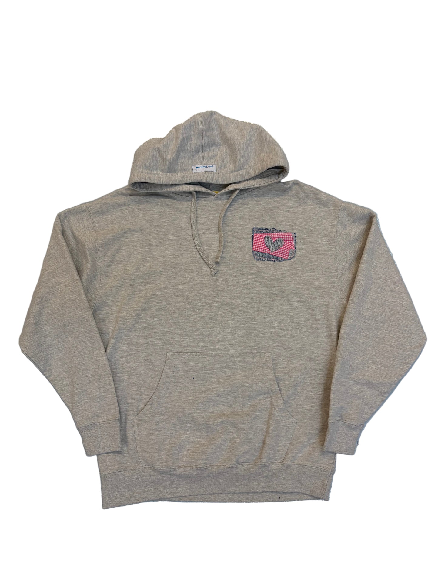 floating hearts hoodie (L)