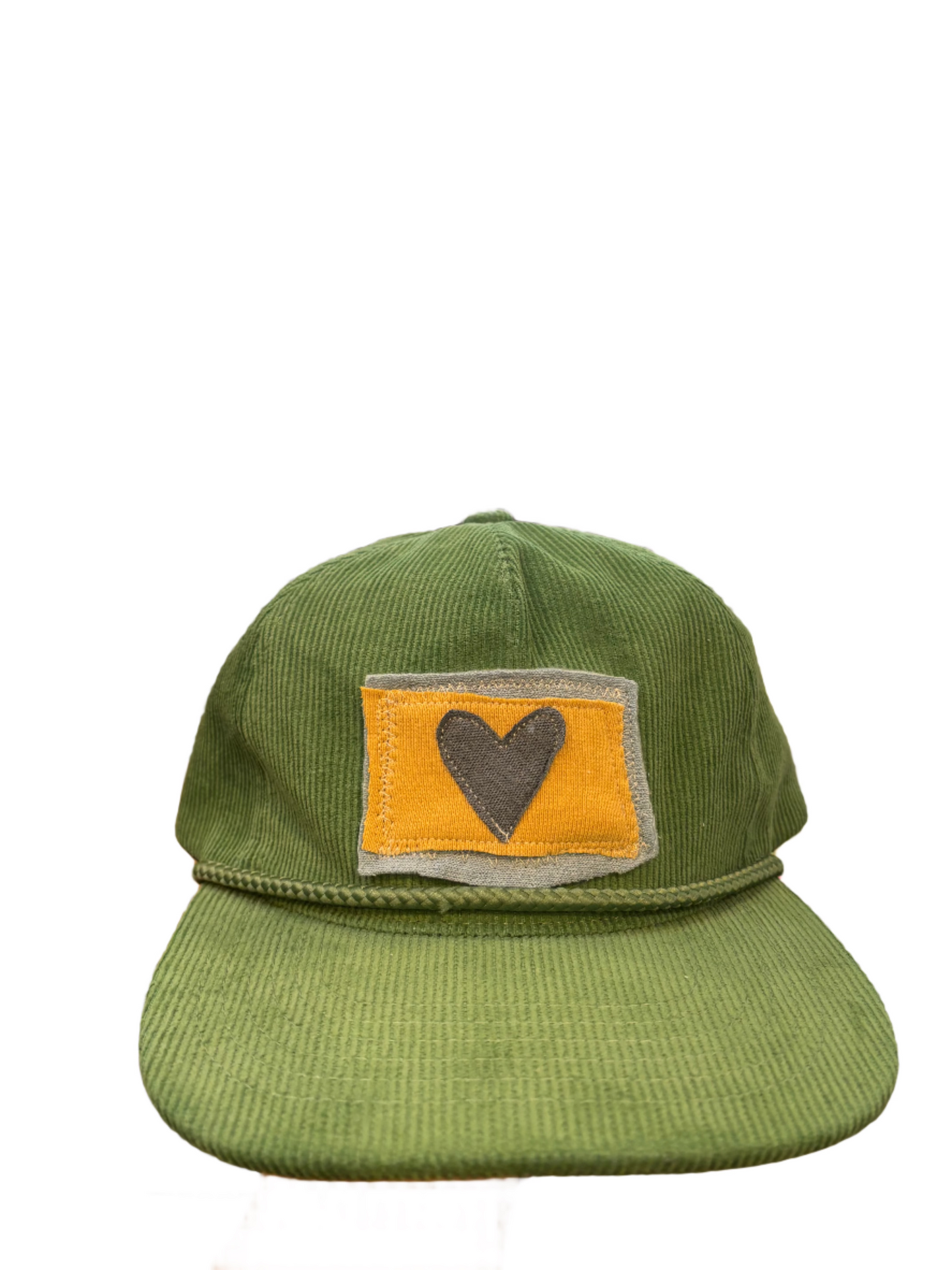 heart tag corduroy hat