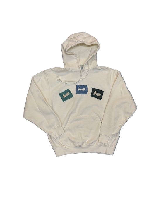 three fish hoodie (S)