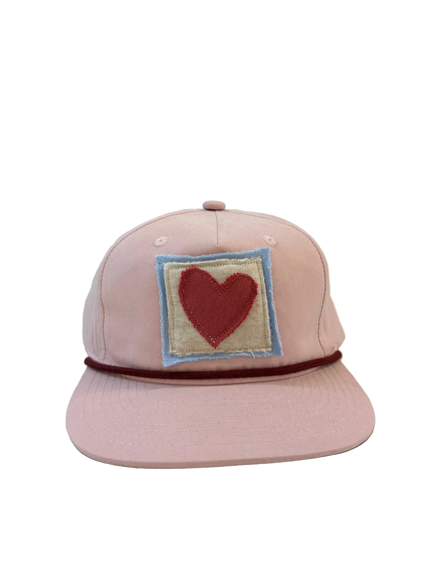 heart patch hat